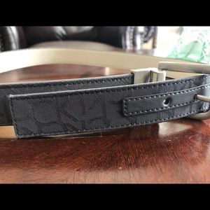 Monogram Gray Calvin Klein Women’s belt